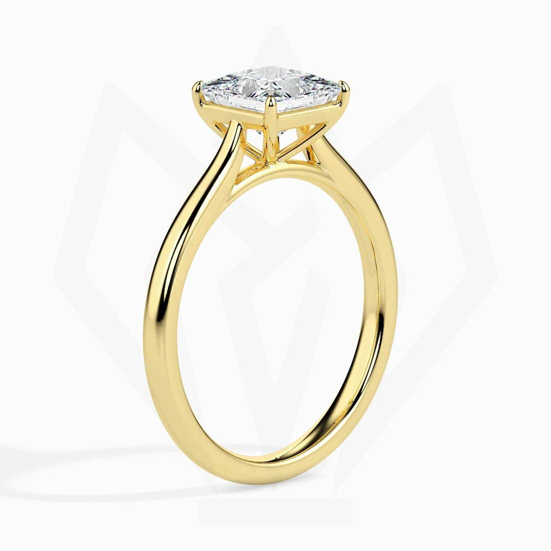 Princess Cut Solitaire Diamond Ring