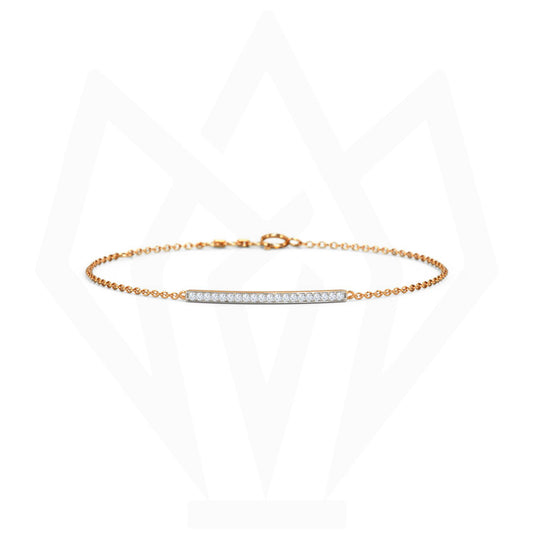 Minimalist Bar Diamond Bracelet
