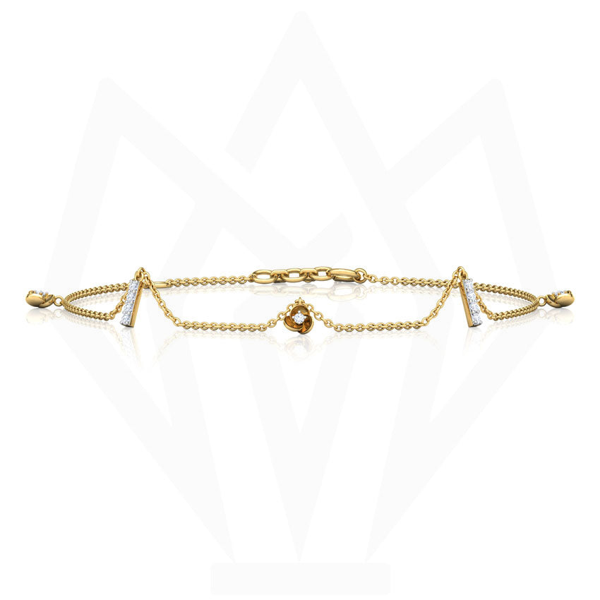 Multiple Charms Diamond Bracelet