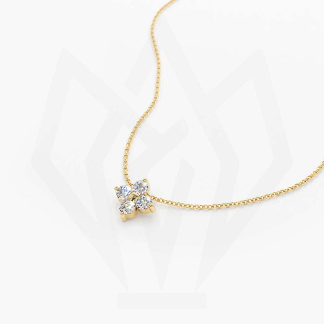 Quad Diamond Charm Necklace