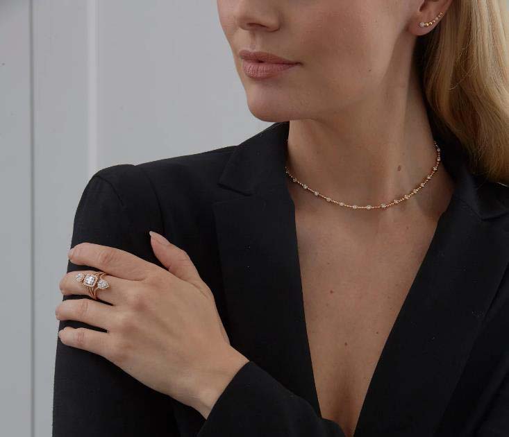 Classic Station Diamond Necklace