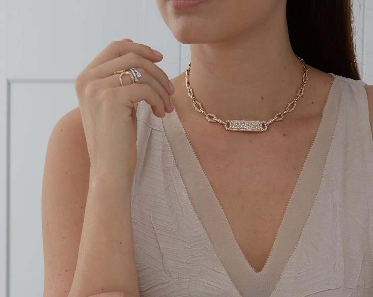 Diamond Plate Classic Necklace